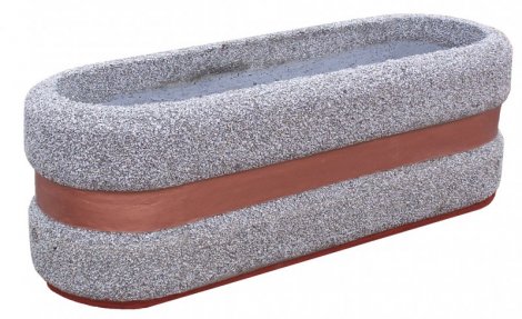 Eva concrete planter 120 x 40 cm, 200 kg