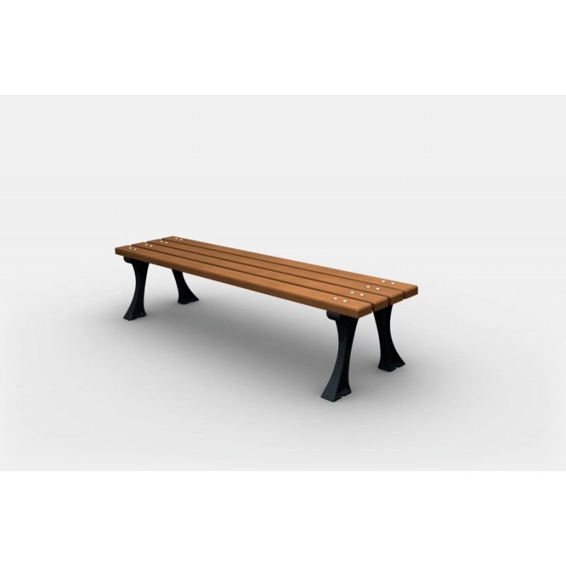 Hannah Backless Park Bench 180 cm