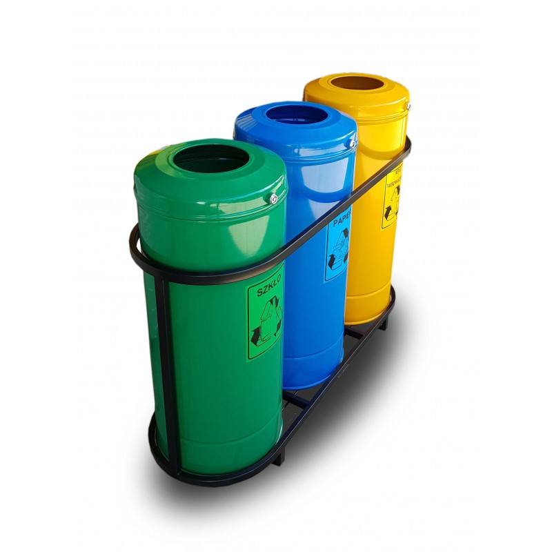 Megan Recycling Bin Set 3 x 60 l