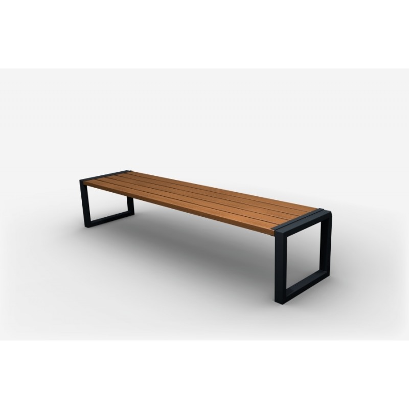 Eduardo Steel Bench without Backrest 180 cm