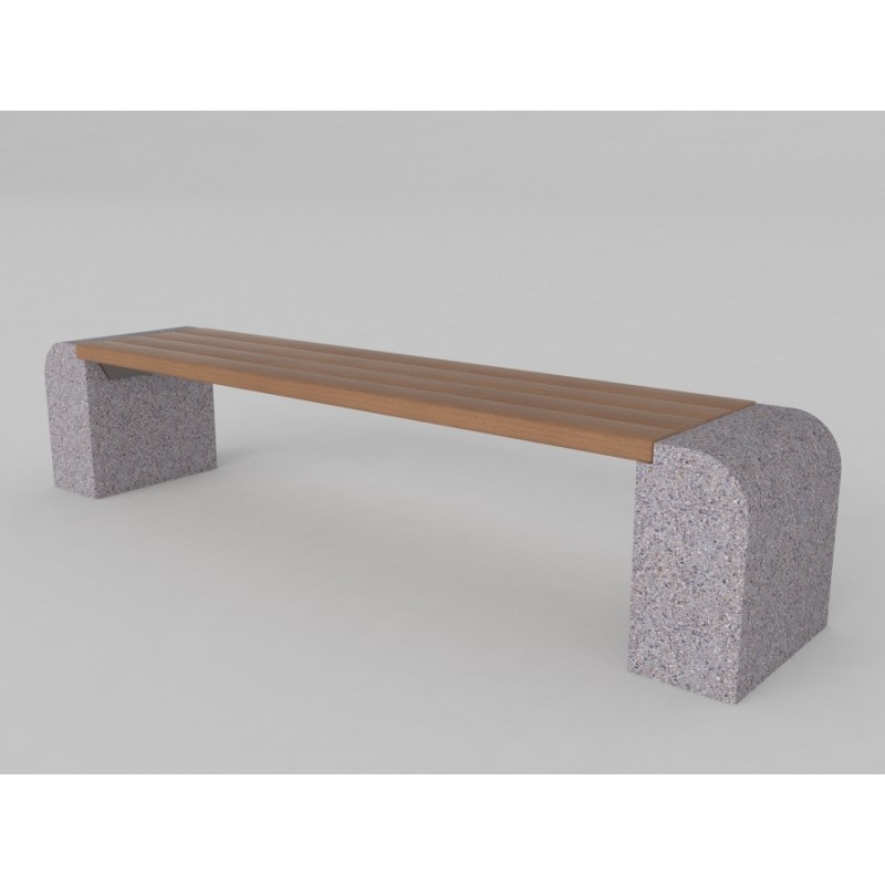 Chloe Concrete Bench without Backrest 180 cm