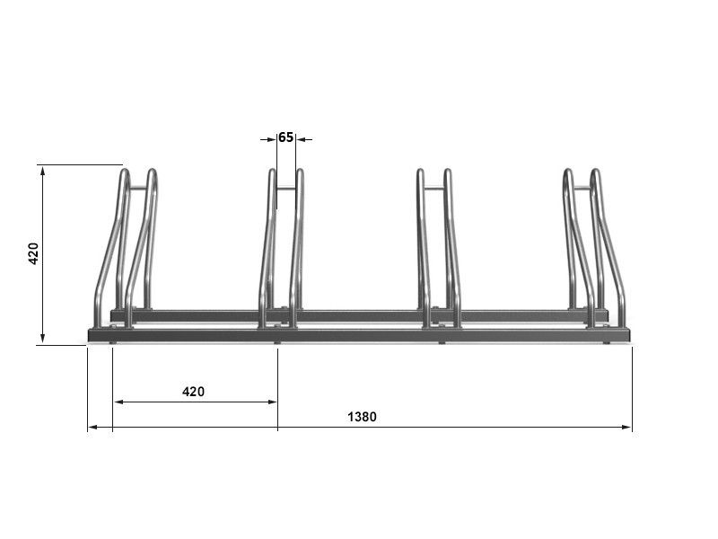 Bogdana Bike Rack, 4 Spaces – photo 8