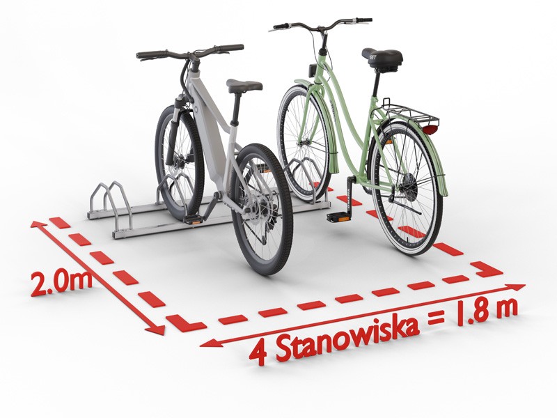 Kornel bike rack, 4 spaces – photo 12
