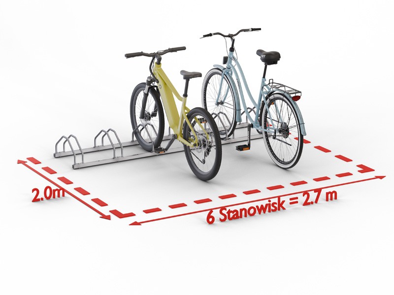 Kornel bike rack, 6 spaces – photo 13