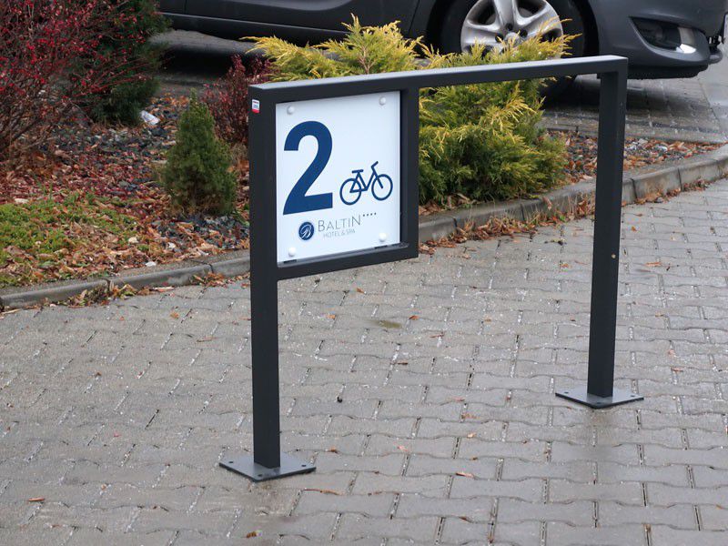 Ksenia bike rack with advertising plate – photo 4