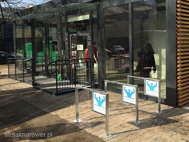 Ksenia bike rack with advertising plate – photo 6