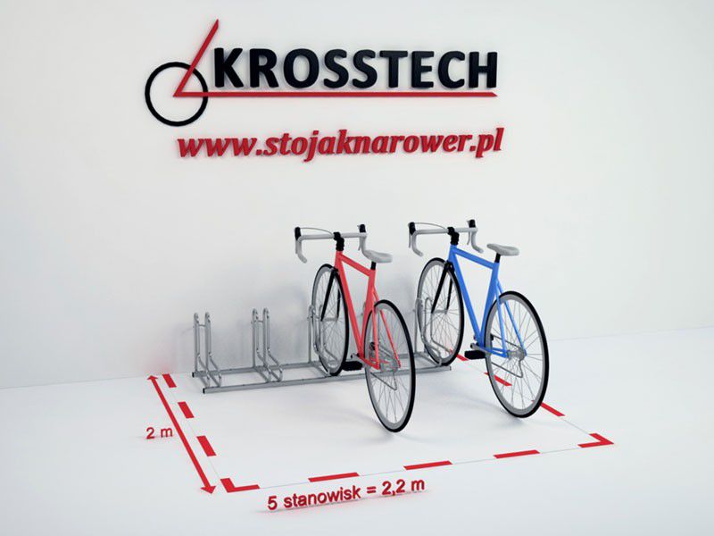 Marcus bike rack, 5 spaces, with advertising panel – photo 9