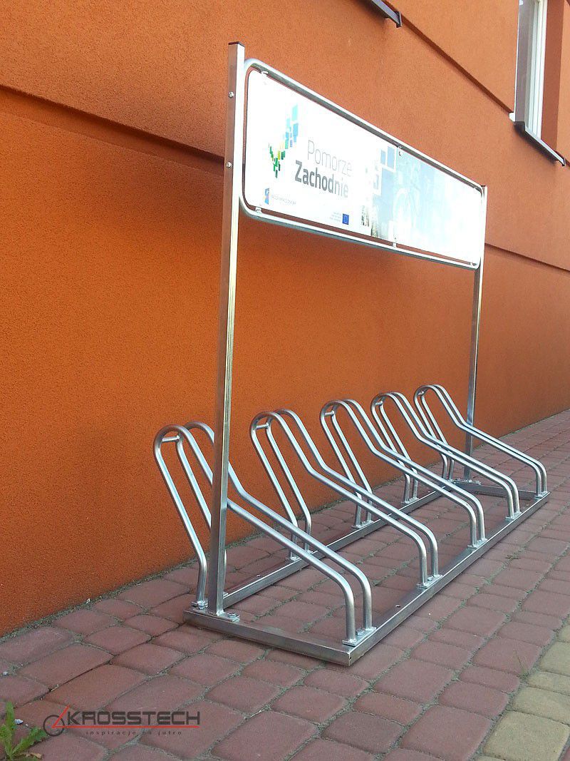 Bogdana 5-Space Bike Rack with Advertising Panel – photo 5