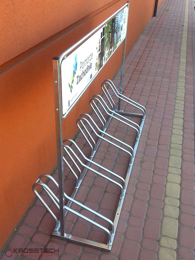 Bogdana 5-Space Bike Rack with Advertising Panel – photo 6