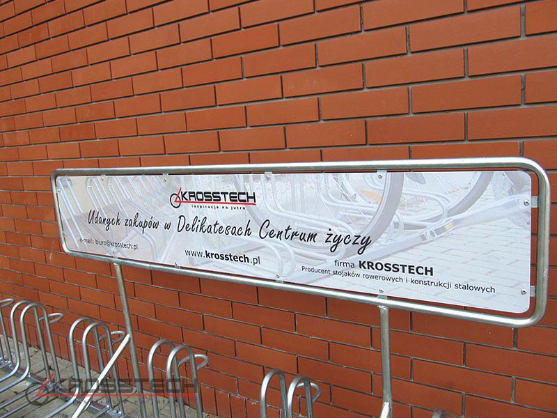 Marcus 8-Space Bike Rack with Advertising Panel – photo 4