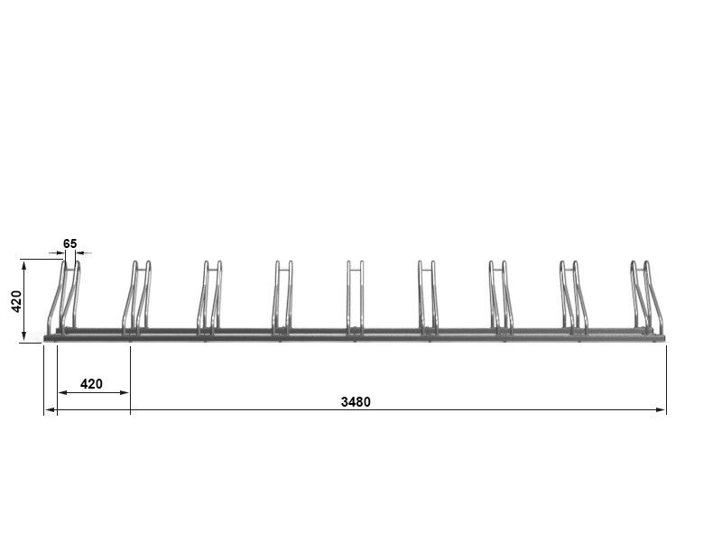Bogdana 9-Space Bike Rack – photo 7