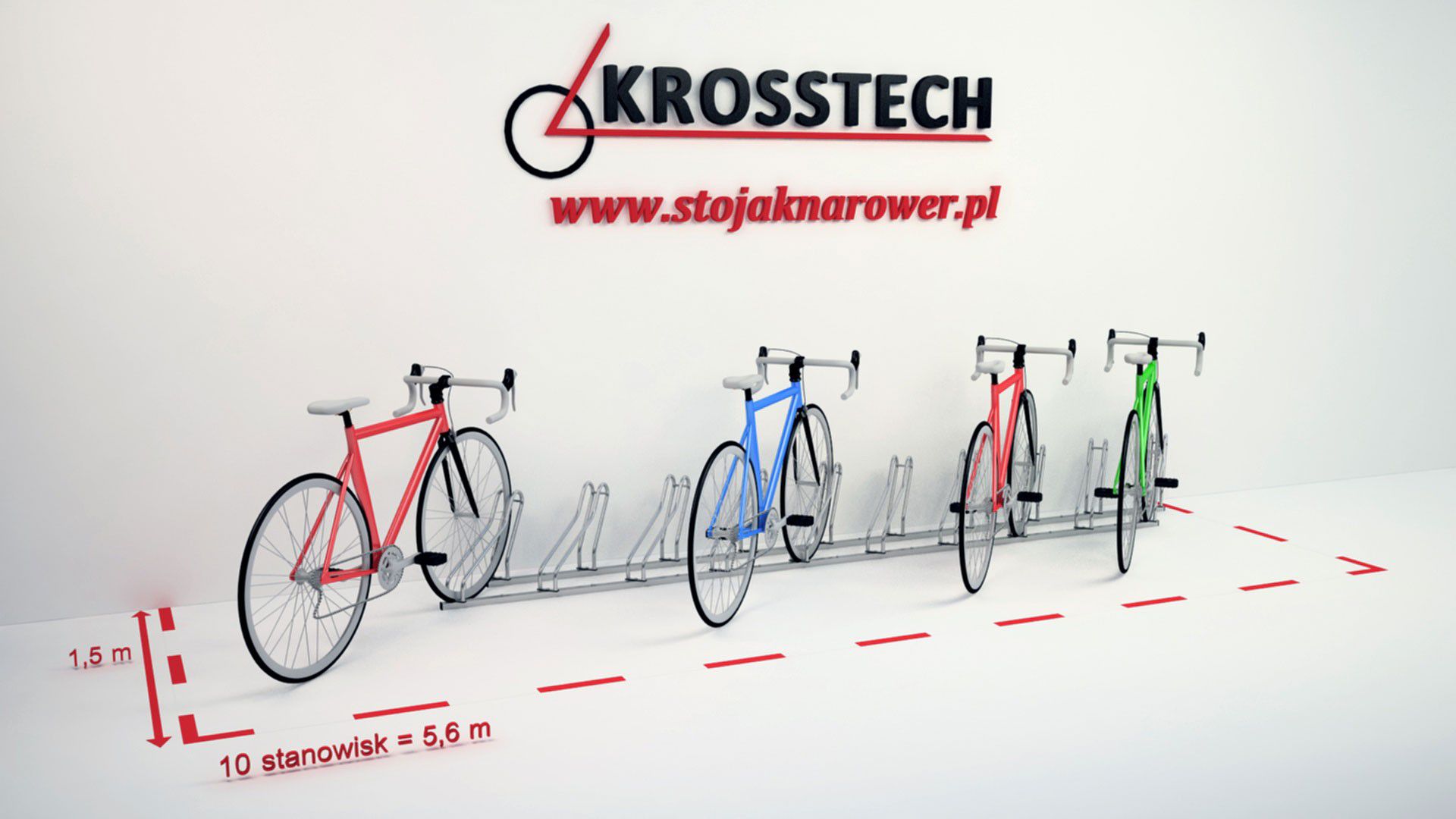 Stojak rowerowy Bogdana 10 stanowisk – foto 4