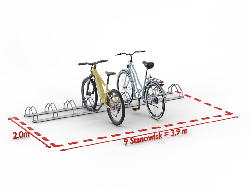 Stojak rowerowy Kornel 9 stanowisk – foto 12