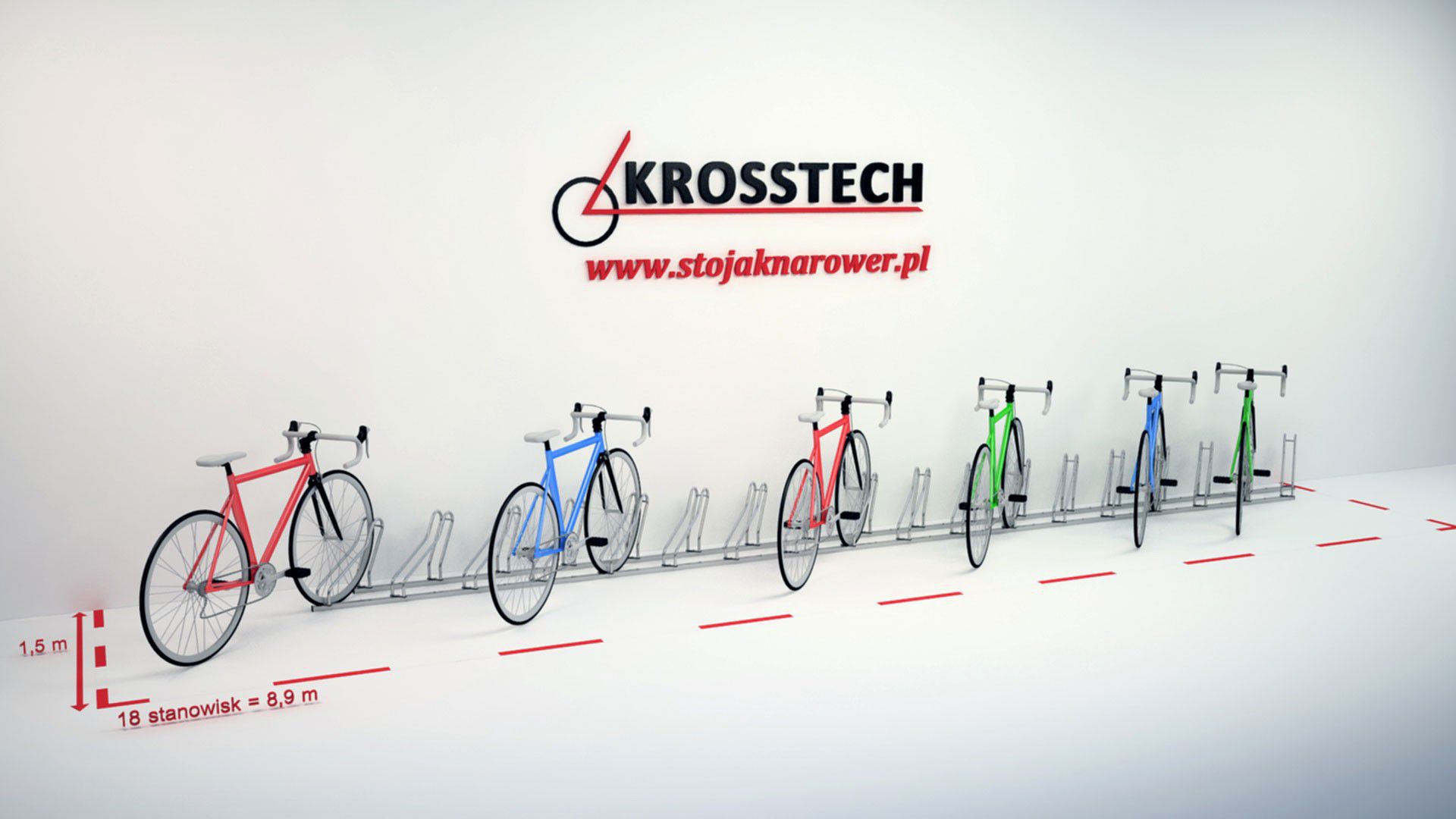 Stojak rowerowy Bogdana 18 stanowisk – foto 5