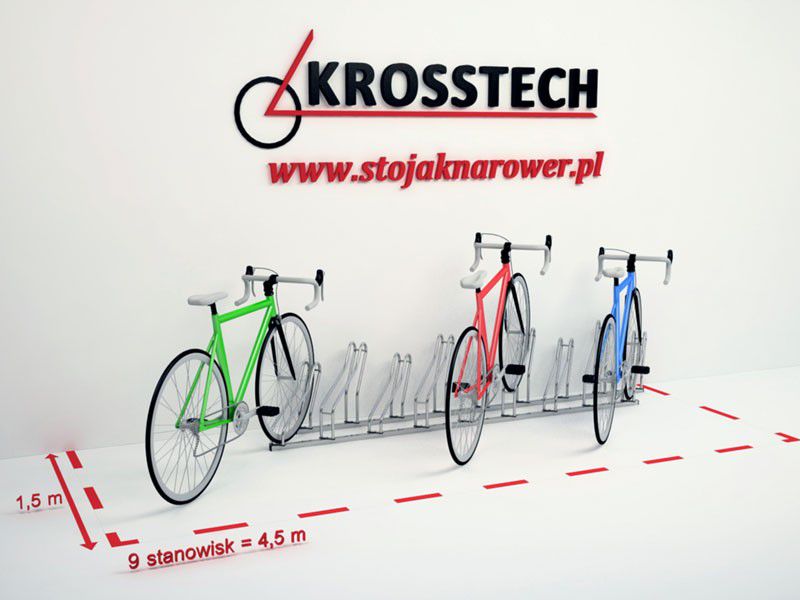 Stojak rowerowy Kasper 9 stanowisk – fotografija 5