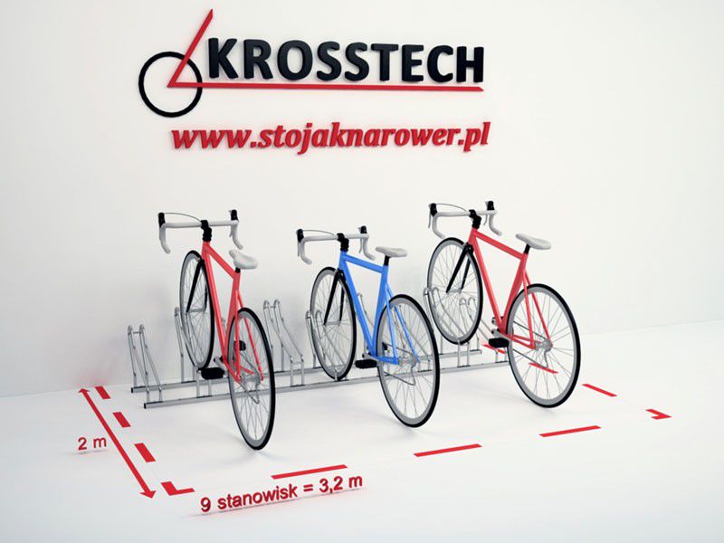Stojak rowerowy Kasper 9 stanowisk – fotografija 6