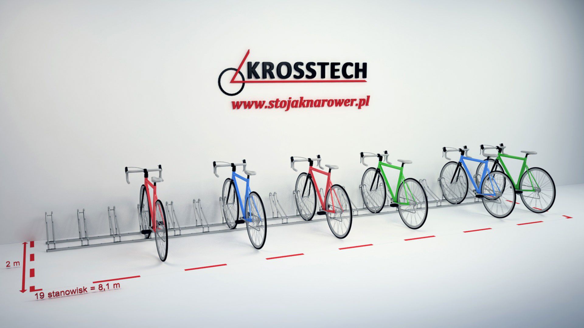 Stojak rowerowy Bogdana 19 stanowisk – foto 6