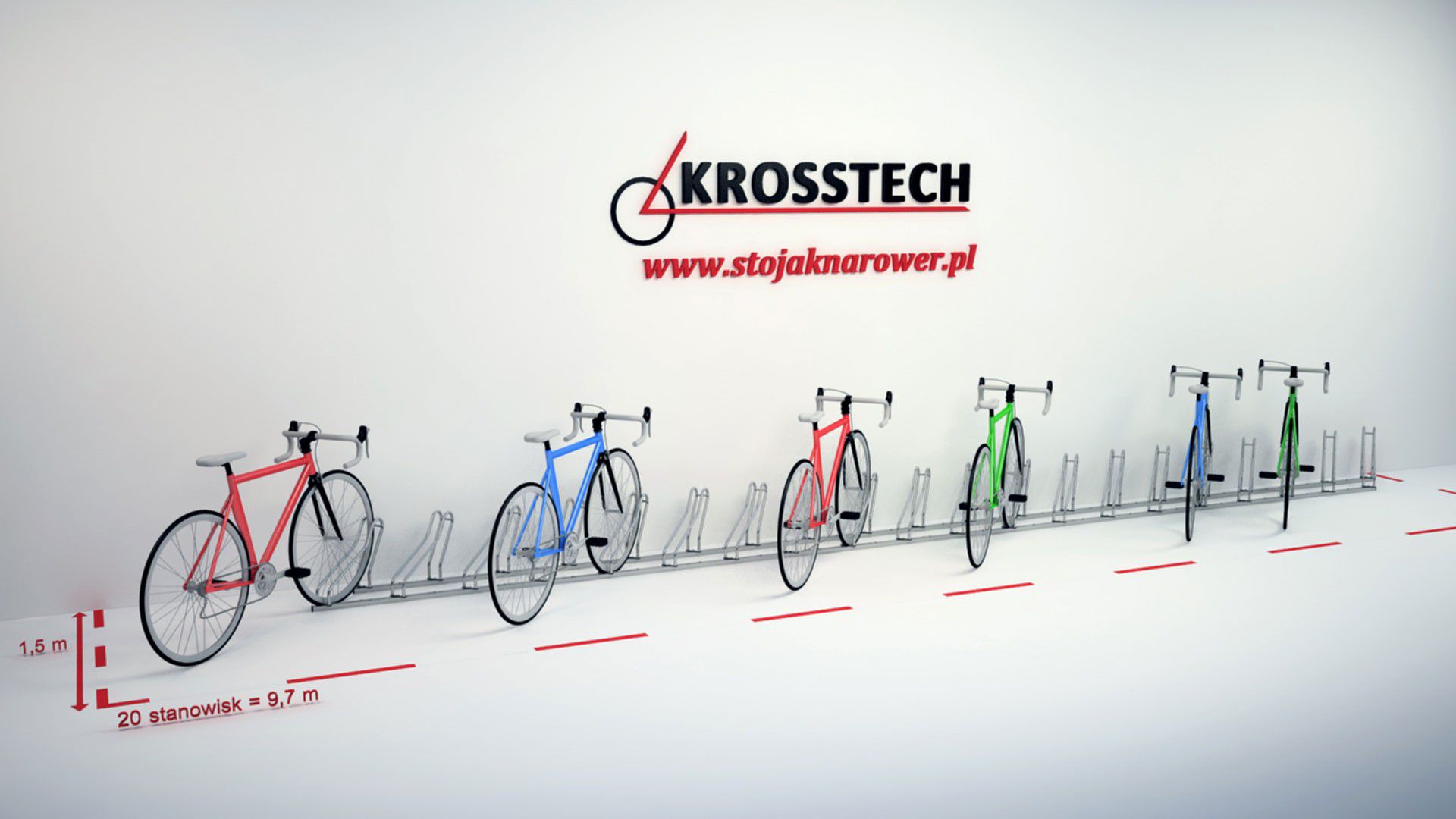 Stojak rowerowy Bogdana 20 stanowisk – foto 5
