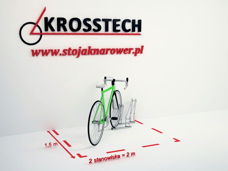 Stojak rowerowy Kasper 2 stanowiska – fotografija 4