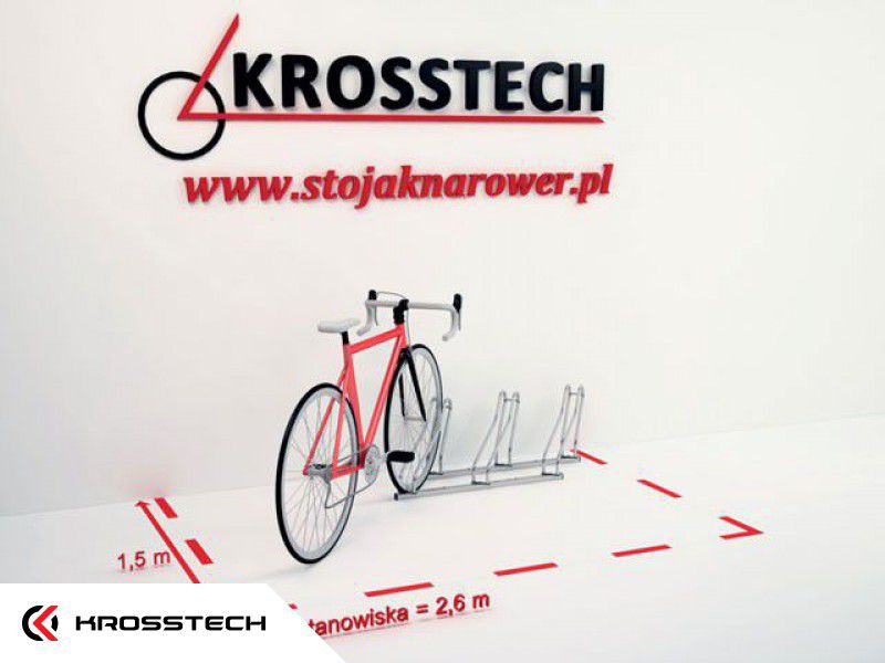 Fahrradständer Bogdana 3 Stellplätze Edelstahl – Foto 5