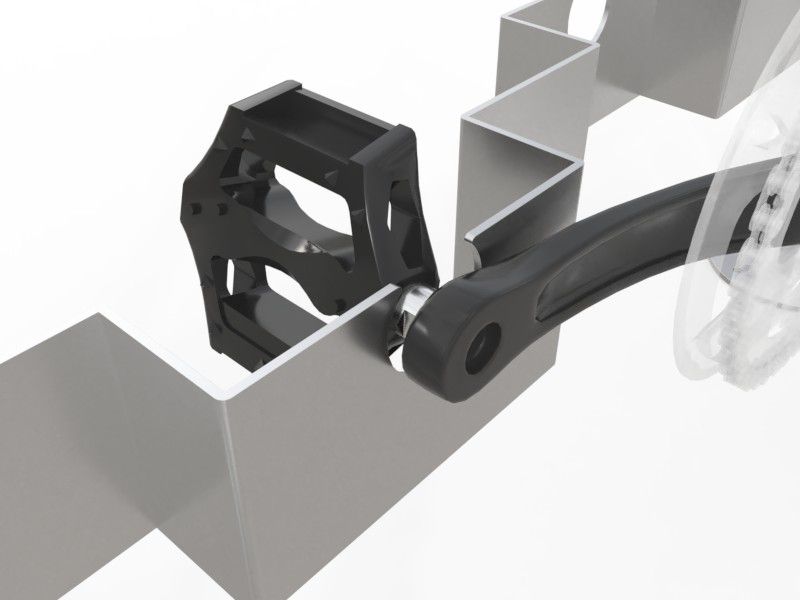 Malena oval bike rack with laser-cut design – photo 4