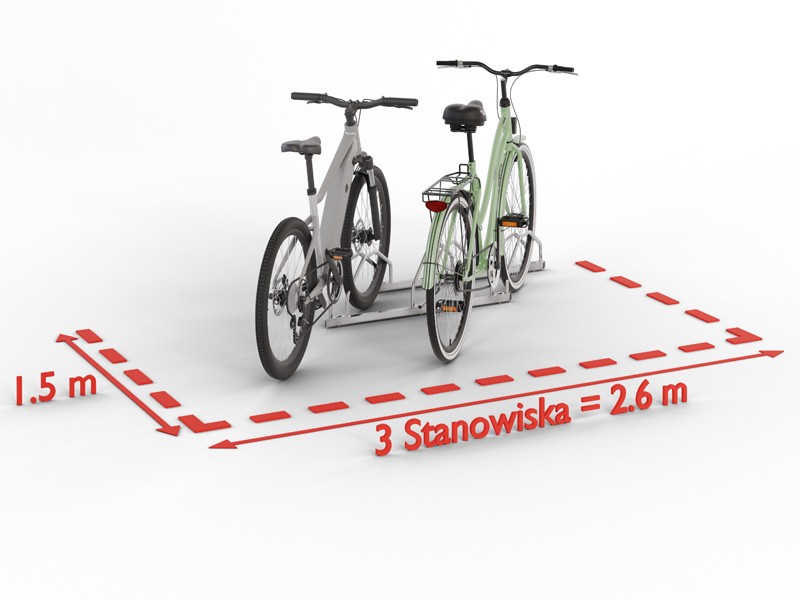 Kornel 3-Space Stainless Steel Bike Rack – photo 10